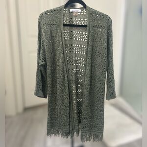 Allison Daley Green Knit Cardigan